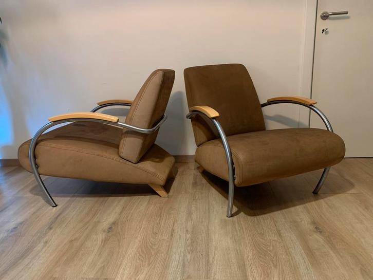 2 Gelderland 5470 fauteuils van Jan Des Bouvrie, Maison & Meubles, Canapés | Coins salons complets, Enlèvement ou Envoi