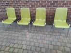 vintage keuken stoelen, Metaal, Vintage stoelen, Vier, Gebruikt