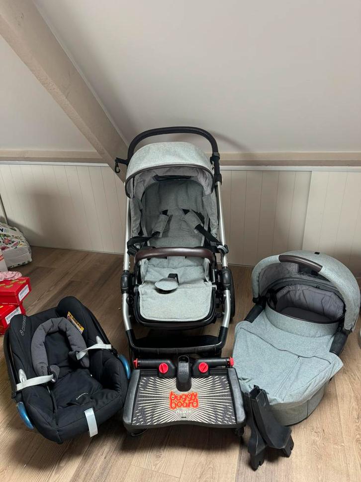 Mutsy Evo kinderwagen - Maxi Cosi -  Draagmand PAKKET, Kinderen en Baby's, Kinderwagens en Combinaties, Zo goed als nieuw, Mutsy