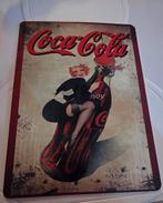 Vintage metaal coca cola bord 30x40, Verzamelen, Ophalen of Verzenden, Zo goed als nieuw
