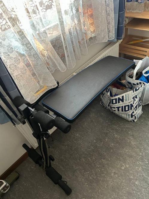 Buikhalterbank, Sport en Fitness, Fitnessapparatuur, Gebruikt, Ligfiets, Armen, Benen, Borst, Buik, Rug, Ophalen