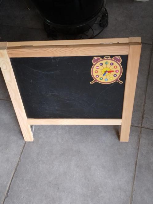 Magnetische zwart-witte dubbele schoolborden voor kinderen m, Diversen, Schoolborden, Gebruikt, Krijtbord, Ophalen