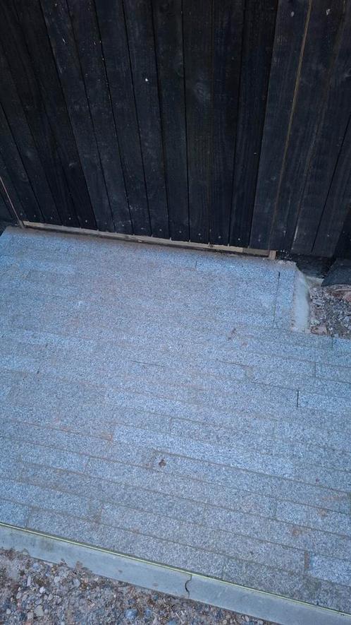 Graniet stenen 50x5x8 cm, Tuin en Terras, Tegels en Klinkers, Zo goed als nieuw, Ophalen