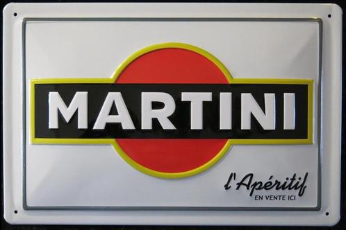 Metalen Reclamebord van Martini in reliëf -30x20cm, Collections, Marques & Objets publicitaires, Neuf, Panneau publicitaire, Envoi