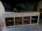 Antiek dressoir in eik, nieuw gepatineerd, Huis en Inrichting, Ophalen
