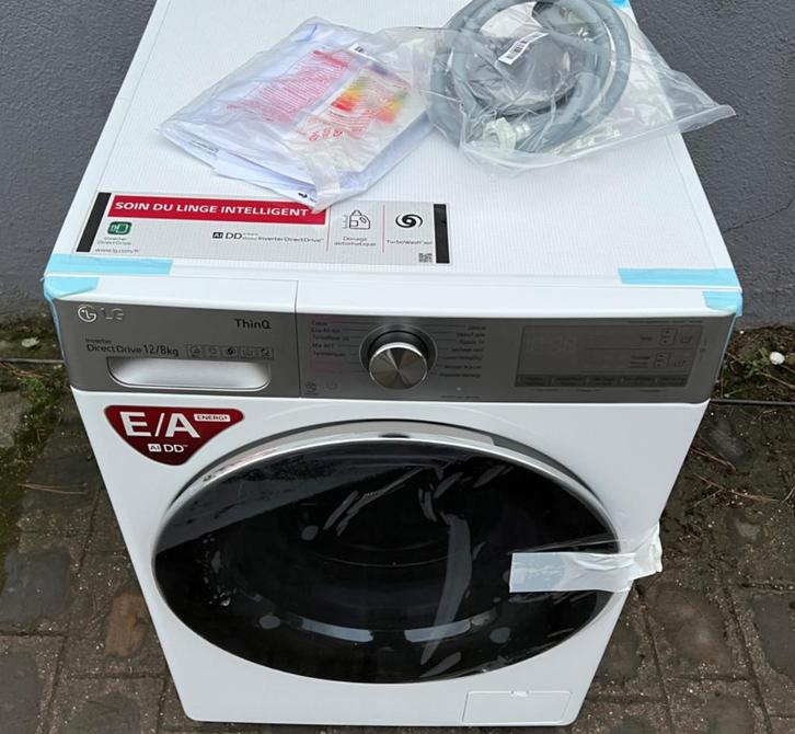 12kg LG @home lave linge séchant Intelligent ,vapeur+AUTODOS, Elektronische apparatuur, Was-droogcombinaties, Nieuw, 10 kg of meer