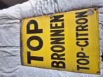 Emaille bord Top Bronnen, Ophalen, Zo goed als nieuw