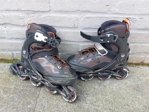 Skeelers kind (maat 32-35) met beschermset van Fila, Sports & Fitness, Patins à roulettes alignées, Utilisé, Rollers 4 roues en ligne