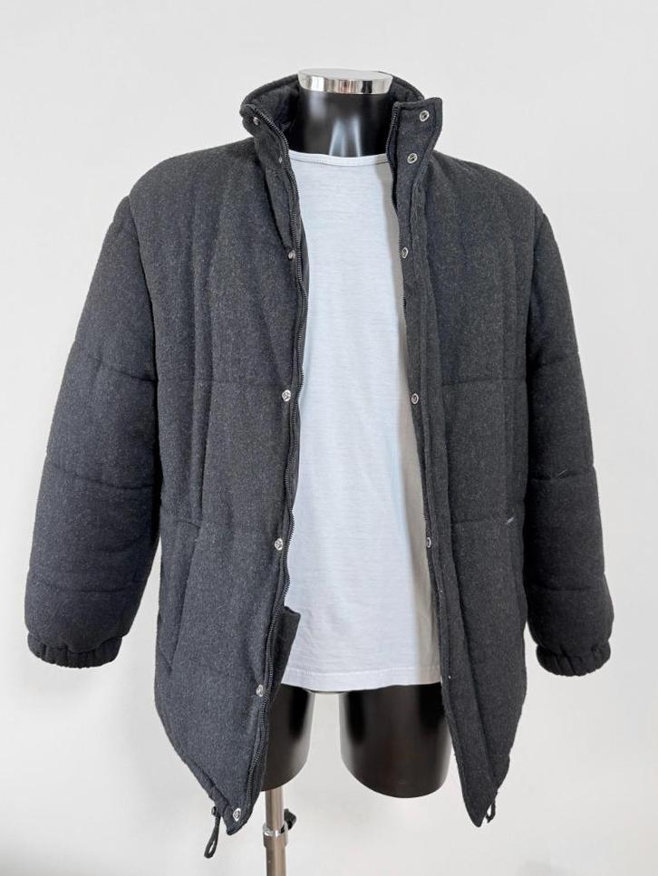 Valentino Jeans / Geklede wollen winterjas / Wol / Maat 48, Kleding | Heren, Jassen | Winter, Gedragen, Maat 48/50 (M), Grijs