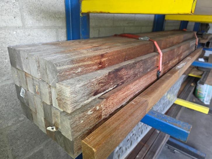 Hardhouten balkjes, 26 st, L= 1.8m, br= 58mm, di=40mm, Doe-het-zelf en Bouw, Hout en Planken, Nieuw, Balk, Overige houtsoorten