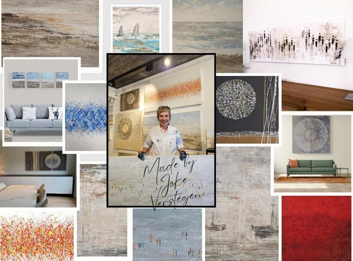 abstracte schilderkunst modern VERSTEGEN, Antiek en Kunst, Kunst | Schilderijen | Abstract, Ophalen