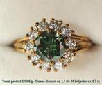 Mooie gouden ring met echte diamanten, vrgprs: 990€, Ophalen, Gebruikt, Dame, Met edelsteen