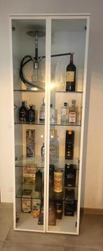 Staande vitrine kast glas, Huis en Inrichting, Ophalen, Modern & tijdloos, 50 tot 100 cm, 25 tot 50 cm
