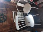 Stoelen , 2 van hout en 1metaal, Ophalen, Gebruikt, Metaal