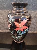 Prachtige handbeschilderde bloemenvaas "booms glas", Enlèvement ou Envoi