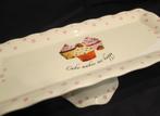 Engelse cake-schaal op voet vintage, Ophalen of Verzenden