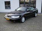 Saab 900 Cabrio 2.5 V6 SE Automaat Airco Leder, Auto's, Saab, Automaat, Zwart, Cabriolet, Zwart