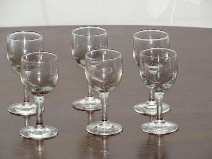 lot 6 verres apéritif, Verzamelen, Glas en Drinkglazen, Zo goed als nieuw, Ophalen of Verzenden