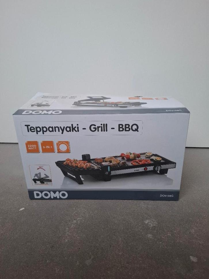 Teppanyaki Grill BBQ Domo - nieuw in doos, Electroménager, Plaques de gril, Neuf, Gril de table, Enlèvement