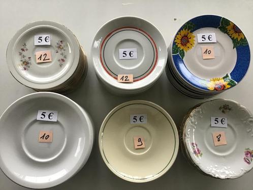 6 setjes ondertassen aan 5 euro per setje van 12 en meer..., Huis en Inrichting, Keuken | Servies, Zo goed als nieuw, Ophalen of Verzenden