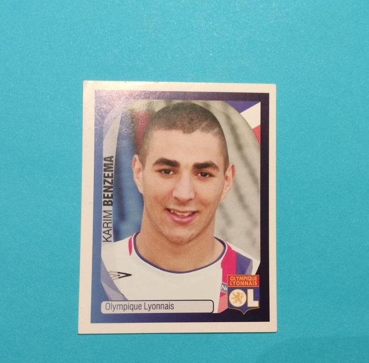Karim Benzema Rookie sticker Champions League 2007/08 Panini, Hobby en Vrije tijd, Stickers en Plaatjes, Zo goed als nieuw, Sticker