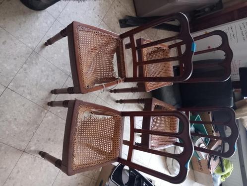 6 chaises, Huis en Inrichting, Stoelen, Gebruikt, Vijf, Zes of meer stoelen, Hout, Bruin, Ophalen