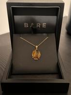 Juweel ketting goud - diamanten en tiger eye, Enlèvement ou Envoi, Comme neuf, Or