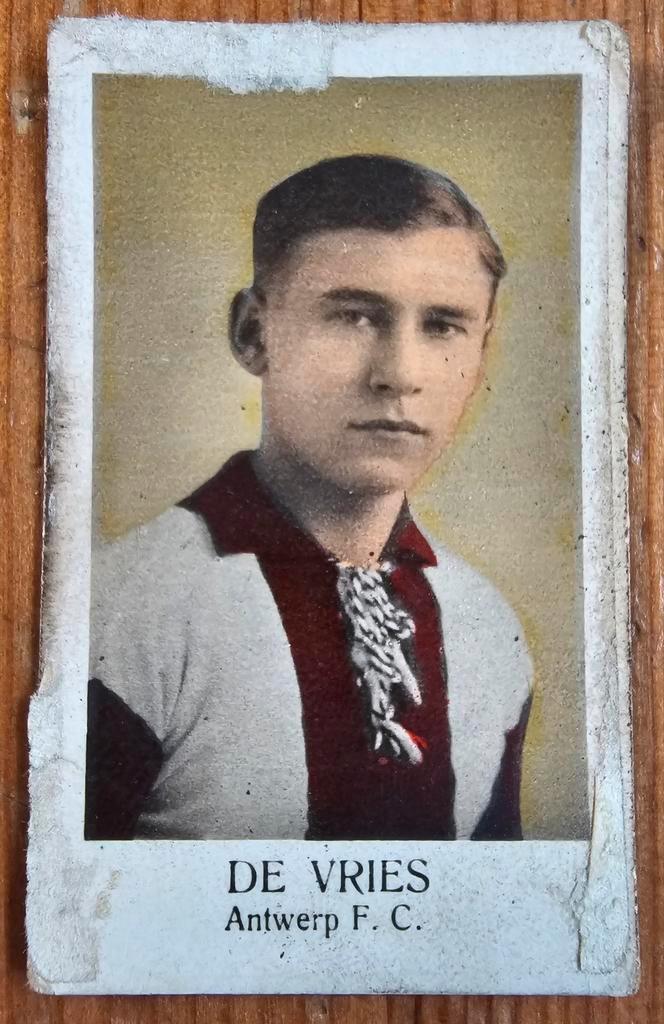 1930s (pre panini) François De Vries Antwerp F.C.!, Hobby en Vrije tijd, Stickers en Plaatjes, Gebruikt, Plaatje, Ophalen of Verzenden