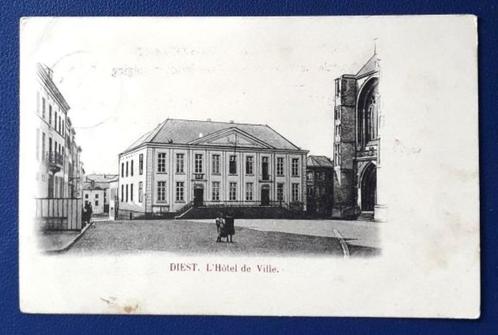 postkaart Diest - L'Hotel de Ville, Verzamelen, Postkaarten | België, Gelopen, Vlaams-Brabant, Ophalen of Verzenden