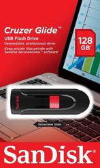 Sandisk Cruzer Glide USB 2.0/3.0 Compatible FlashDrive 128GB, SanDisk, EU, Nieuw, 128 GB