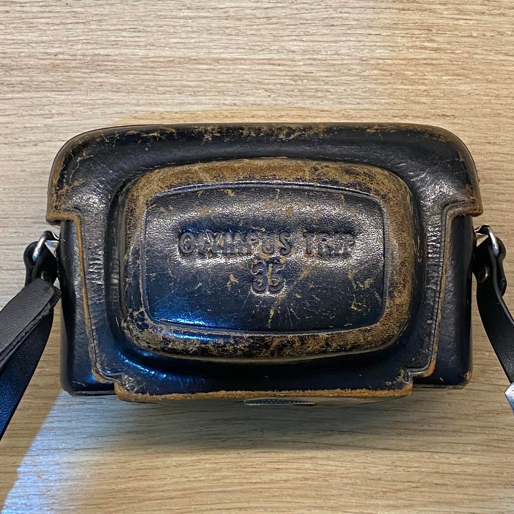 Pochette cuir rare Olympus Trip 35, Enlèvement ou Envoi