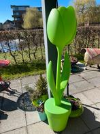 Belle lampe tulipe verte chère (160 cm de haut), Jardin & Terrasse, Enlèvement, Utilisé, Synthétique