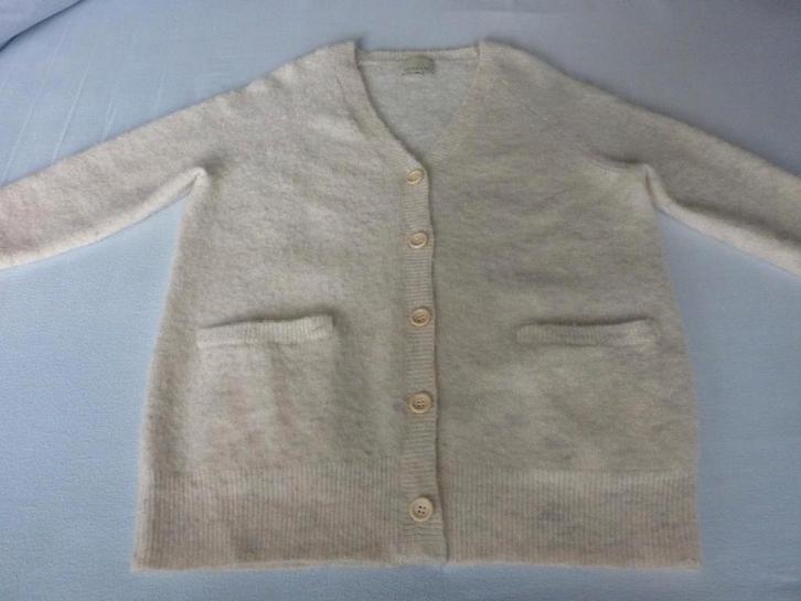 Lange Wollen-Mohair-Polyamide Vest Rue Blanche, Kleding | Dames, Truien en Vesten, Zo goed als nieuw, Maat 36 (S), Overige kleuren