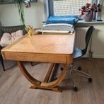 Art deco tafel in lichte eik, Ophalen, Zo goed als nieuw, Rechthoekig, Art deco