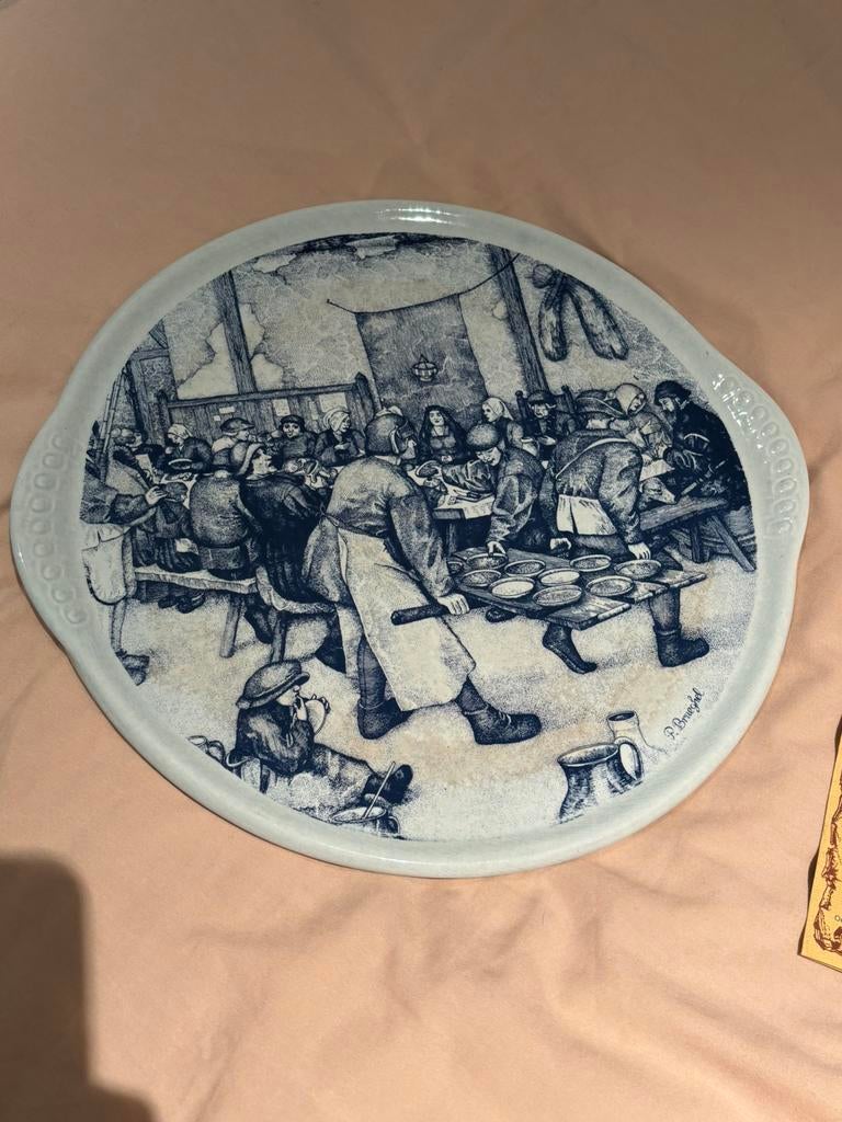 Groot Delfts Blauw Wandbord– Met Certificaat!, Antiek en Kunst, Ophalen