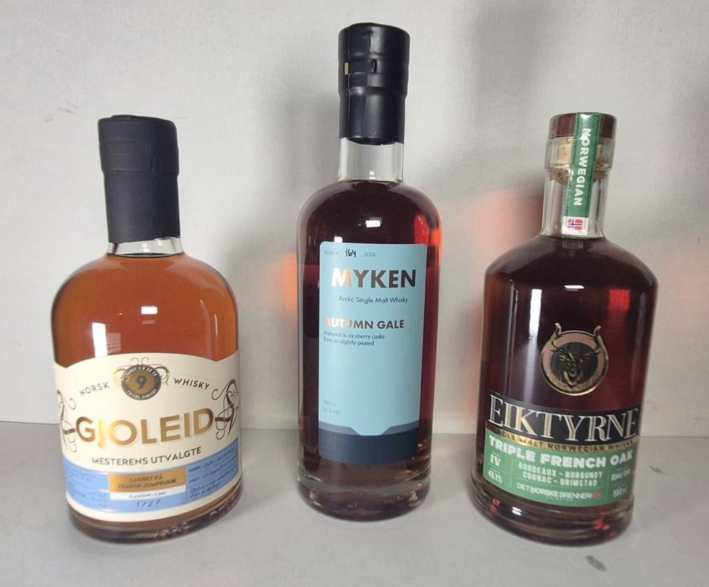 Nordic Whisky Bundle – 3 Limited Noorse bottelingen, Collections, Vins, Enlèvement ou Envoi