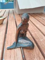 Vintage Bronzen Beeldje – De Kleine Zeemeermin, Antiek en Kunst, Ophalen of Verzenden