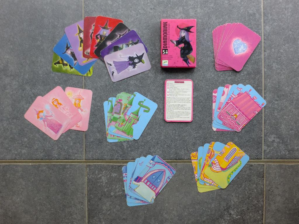 Diamoniak, jeu de cartes, Djeco - Enfants àpd 5 ans, Trois ou quatre joueurs, Enlèvement ou Envoi, Utilisé, Djeco