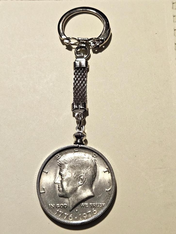 1/2 Dollar1976. John F Kennedy. Sleutelhanger., Antiek en Kunst, Antiek | Overige Antiek, Ophalen