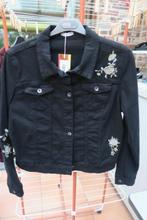 Cropped jasje nieuw broderie zwart Atmos Fashion mt 44, Enlèvement ou Envoi, Atmos fashion, Noir, Taille 42/44 (L)