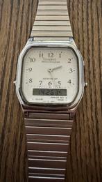 Montre vintage Casio AQ-229 Analog Digital – acier, Enlèvement ou Envoi, Utilisé