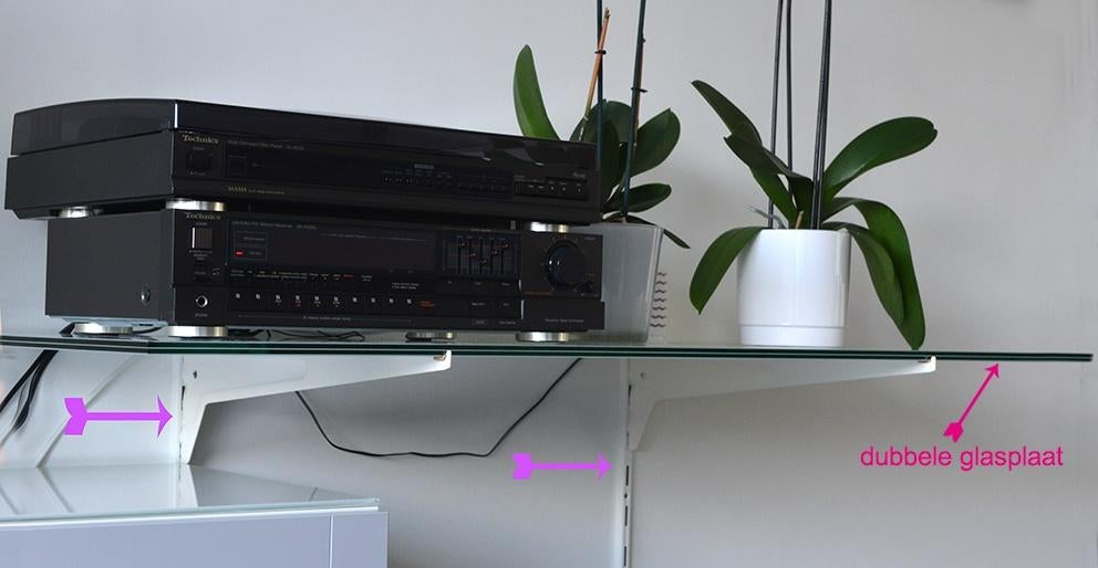 2 x plaques murales en verre renforcé à double paroi montage, Maison & Meubles, Accessoires pour la Maison | Étagères murales & Rayons de bibliothèque