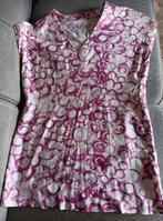 Tunique blanc / rose col V ( L / XL), Kleding | Dames, Blouses en Tunieken, Ophalen of Verzenden, Gedragen, Maat 42/44 (L), Wit