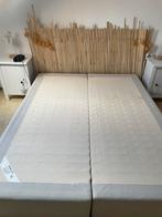 Lit 2 personnes 160/200 avec sommier et sous matelas, Maison & Meubles, Chambre à coucher | Lits boxsprings, Gris, Enlèvement ou Envoi