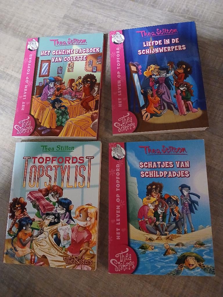 4 boekjes Thea Stilton, Ophalen of Verzenden, Zo goed als nieuw, Thea Stilton, Fictie