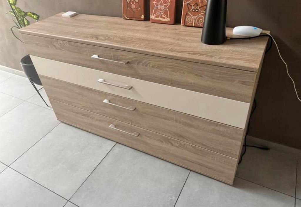 Commode houtskleur en wit, Ophalen