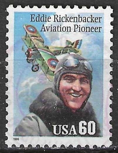 USA 1995 - Yvert 2441 - Eddie Rickenbacker (ST), Verzenden, Gestempeld