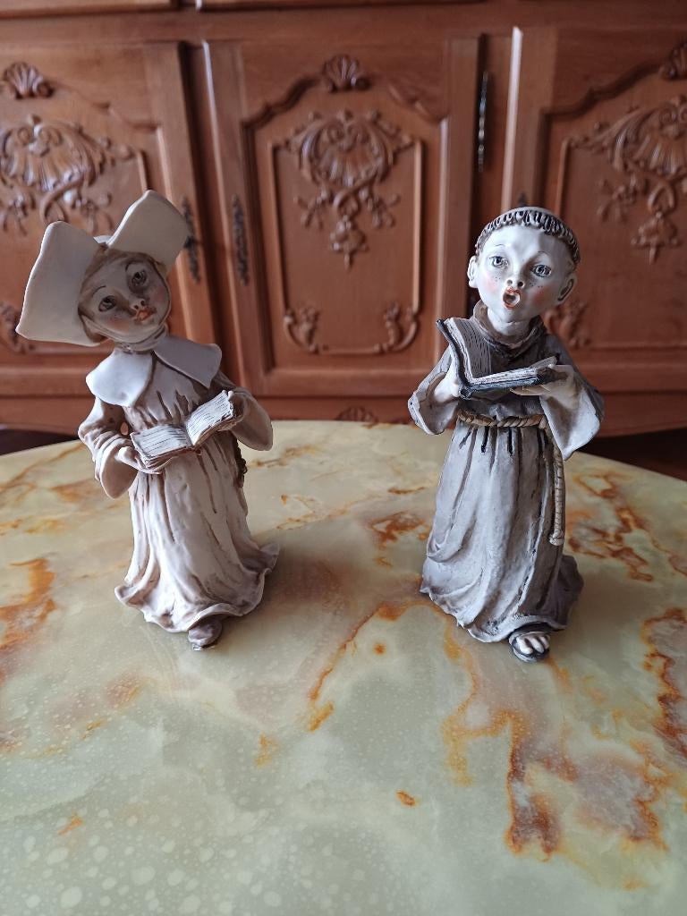 2 beeldjes (made in Italy), Ophalen, Gebruikt, Religie