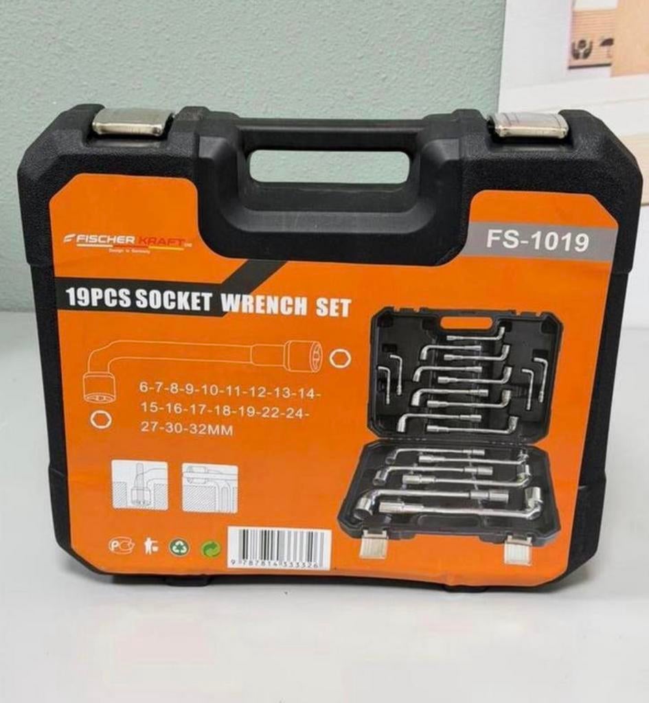 19-Delige NIEUW Haakse L-vormige pijpsleutelset pijpsleutels, Doe-het-zelf en Bouw, Gereedschap | Handgereedschap, Nieuw, Ophalen of Verzenden