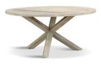 Louvry tuintafel 4seasons, Tuin en Terras, Tuintafels, Ophalen, Zo goed als nieuw, Rond, Teakhout